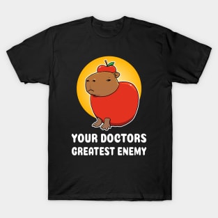 Your doctors greatest enemy Capybara cartoon T-Shirt